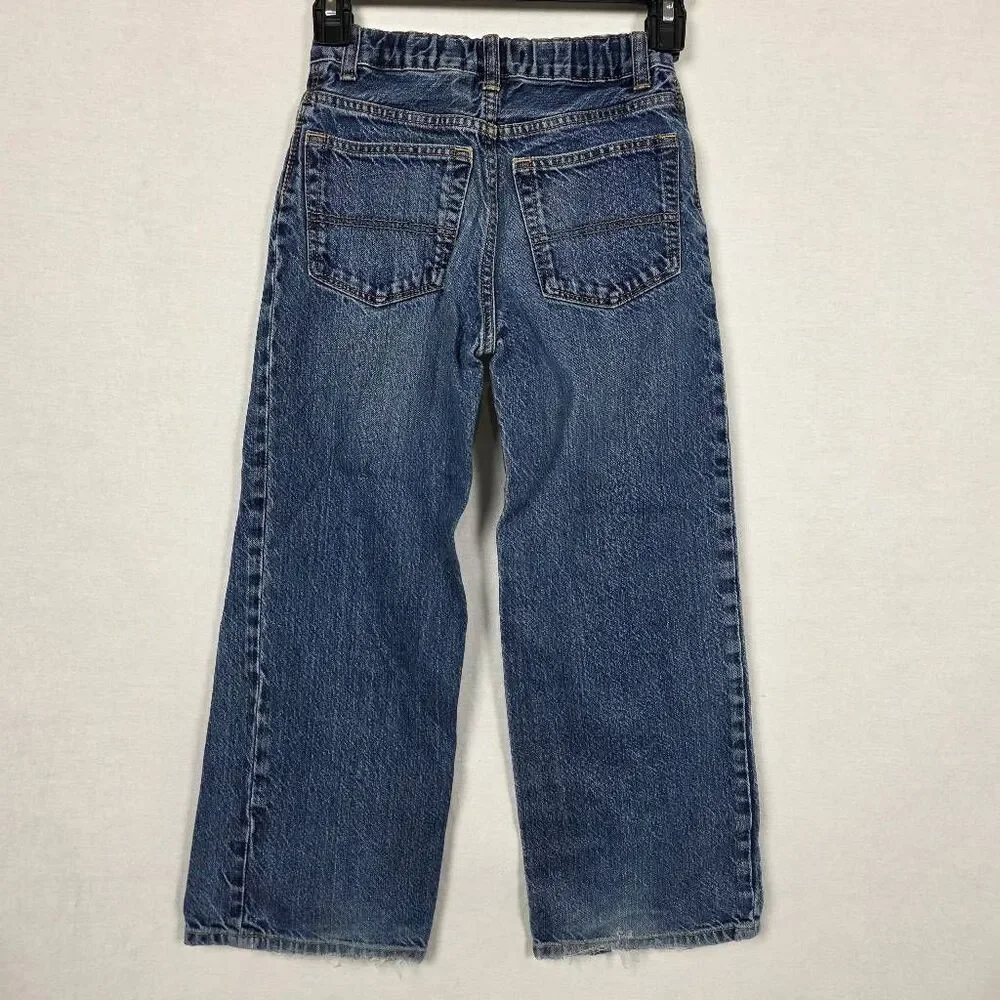 OshKosh B’gosh Boys Jeans Size 8 Wide Leg Adjustable Waist